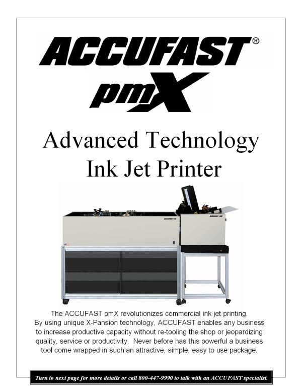 Click on the picture to learn more about our pmX printer